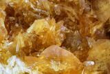 Orange Selenite Crystal Cluster (Fluorescent) - Peru #130514-2